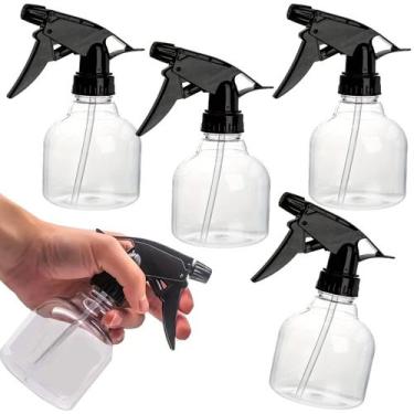 Imagem de Kit com 4 Borrifador Spray Névoa 250ml Pulverizador Salão Cabeleireiro