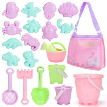 Imagem de Conjunto de brinquedos de areia de praia Tagitary para crianças de 3 a