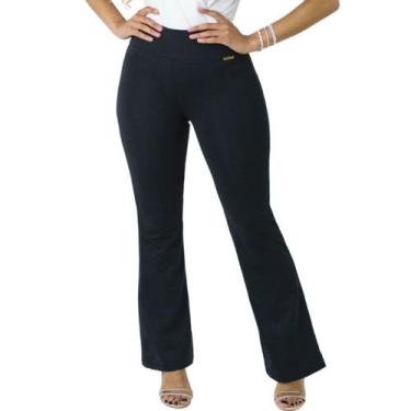Imagem de Calça Flare Feminina Boca de Sino Bailarina Social Elegante - Catwalk,