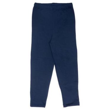 Imagem de Calça Térmica Peluciada Infantil - Fofotinhos, Azul escuro, 10