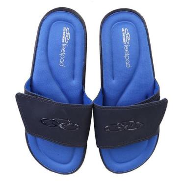 Imagem de Chinelo Olympikus Melbourne Masculino - Marinho+Royal, 37/38