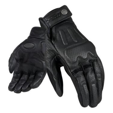 Imagem de Luva LS2 Rust Preto Marrom Clássica Couro Ventilada, Preto, 3G (2XL)