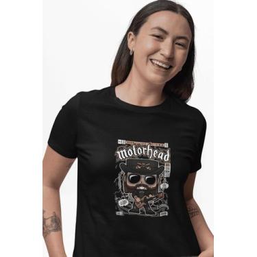 Imagem de Camiseta Poster Pop Style Inspiração MOTOHEAD Estampa DTF 100% Algodão