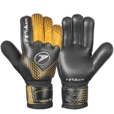 Imagem de Luva de Goleiro Futebol de Campo Training Focus - Preto e Dourado - Po