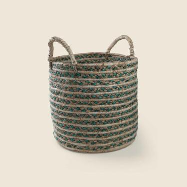 Imagem de Cesto Mint Fibra Natural Verde 31cm - A\CASA