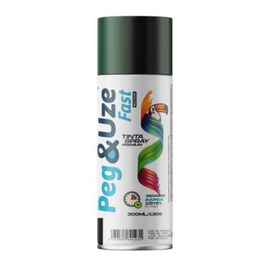 Imagem de Spray de Pintura Uso Geral Peg & Uze para Plástico Verde Escuro Chesiquímica