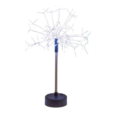 Imagem de Ioensy Abajur de mesa em formato de dente-de, luminária ambiente com fio de cobre, árvore de dente-de iluminada para mesa, festa, quarto e, Luz Branca