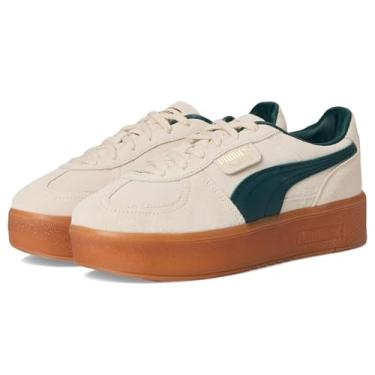 Imagem de PUMA Tênis feminino Palermo Elevata, Neve alpina/terreno verde, 34
