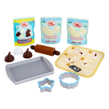 Imagem de Kit de Biscoitos de Brinquedo Creative Chefs com Ingredientes Reutilizáveis e Mesa Dobrável Azul Creative