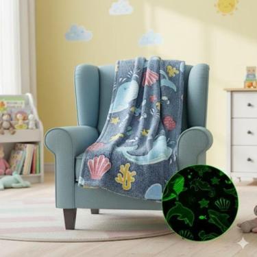 Imagem de Cobertor manta infantil brilha no escuro 2x1,50 varias estampas - sulm