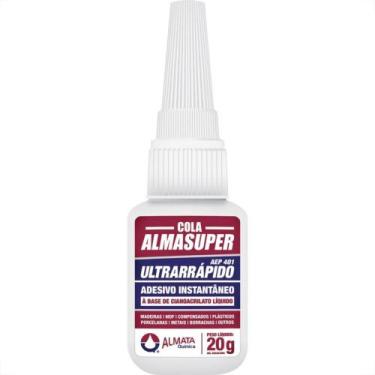 Imagem de Cola Instantanea Almasuper Ultrarapido 20G 2428 1328 - ALMATA