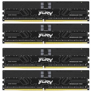 Imagem de Memória RAM Fury Renegade Pro DDR5 128GB (4x32GB) 6400MHz Preto Kingston