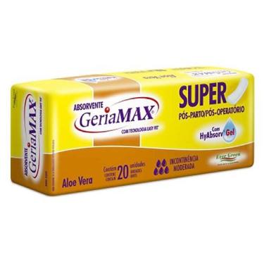 Imagem de Absorvente Descartavel Geriátrico Pós Parto Operatório Geriamax C/20 U