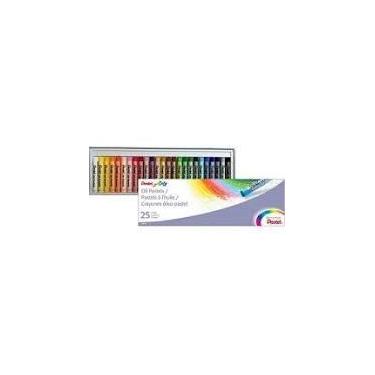Imagem de Giz pastel Pentel óleo com 25 cores