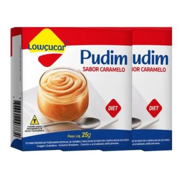 Imagem de Kit 2 Pudim Lowçucar Zero Açúcares Diet Sabor Caramelo 25g