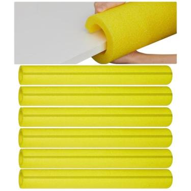 Imagem de Isolamento de tubos de espuma Hanaive Yellow 6 peças 100cm x 6cm