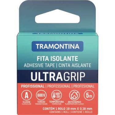 Imagem de Fita Isolante Classe A 0,18x19 mm Tramontina Preta 5 m