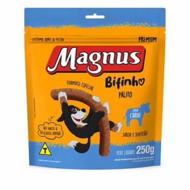Imagem de Magnus Bifinho Palito Carne 250g Petisco para Cães Adultos Todas as Ra