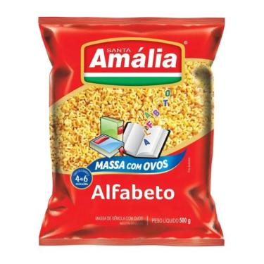 Imagem de Macarrao Santa Amalia 500g Com Ovos Alfabeto
