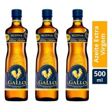 Imagem de Azeite De Oliva Extra Virgem Reserva Gallo 500ml Kit Com3und