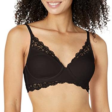 Imagem de Maidenform Sutiã feminino de renda conversível Pure Comfort Dm1190, Preto, 38C