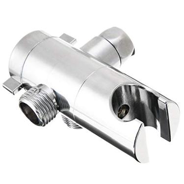 Imagem de Válvula desviadora de cabeça de chuveiro de 3 vias suporte de fixação ABS cabeça de chuveiro de banheiro montagem de braço desviador para suprimentos de banheiro, H