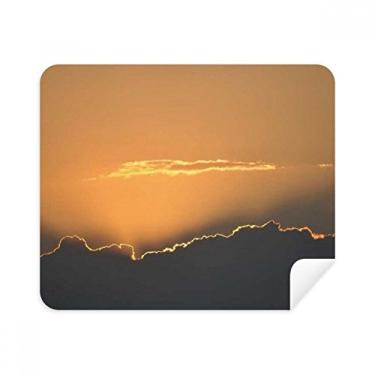 Imagem de Pano de limpeza Orange Dark Sky Clouds 2 peças de tecido de camurça