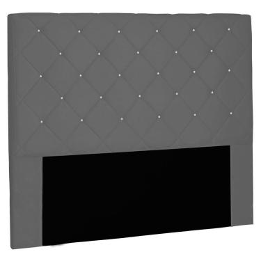 Imagem de Cabeceira King 1,95m Tânia Suede Cinza