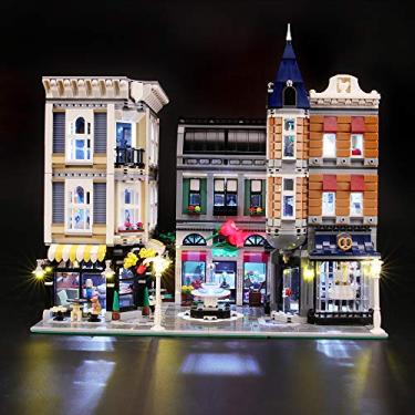 Imagem de Briksmax Led Lighting Kit for Assembly Square - Compatible with Lego 10255 Building Blocks Model- Not Include The Lego Set