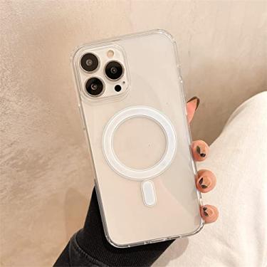 Imagem de KEASY Capa Case iPhone 13, 13 Pro e 13 Pro Max Compatível Carregamento Indução/Sem fio material transparente e premium. (Iphone 11 Pro Max)