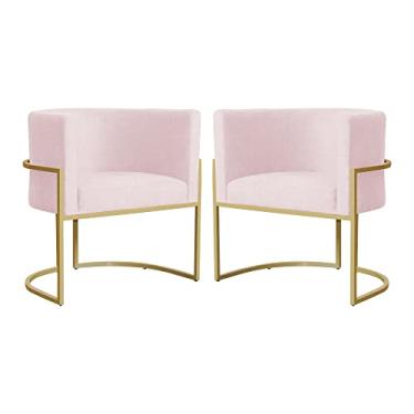 Imagem de Kit 02 Poltronas Luana Para Sala Suede Cores - DS Estofados