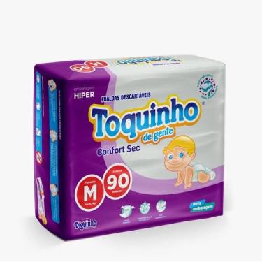 Imagem de Fralda Descartável Infantil Toquinho De Gente Premium P 100 Unidades -