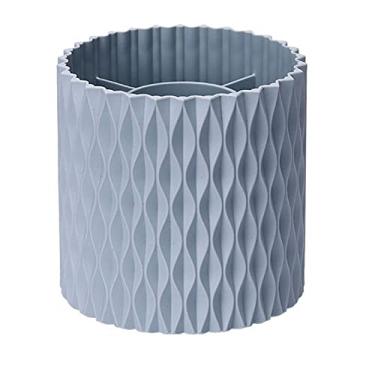 Imagem de 360 graus de aprendizagem rotativa de material de escritório escova caixa de armazenamento organizador de mesa suporte para armazenamento de cosméticos (Azul)