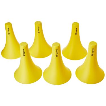 Imagem de Kit De 6 Cones De Agilidade 23 Cm Amarelo Roppe