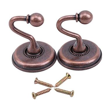 Imagem de 1 par ganchos de cortina de liga de zinco de metal retrô estilo europeu borla prendedor de parede suporte de parede suporte de cortina acessório de suspensão, vermelho