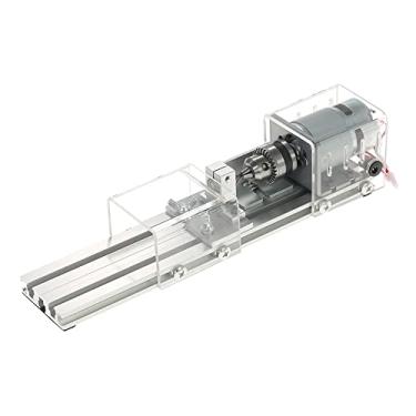 Imagem de Tingpai 100 W Beads Máquina de Torno Em atu DIY Pa T balhar Madei Torno de Pérola Moagem e Polimento de T balho de Madei DIY Torno Polimento Fer menta Rotativa 12-24VDC