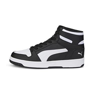 Imagem de PUMA Tênis Feminino Rebound Layup Wide, Preto/branco, 7 Wide