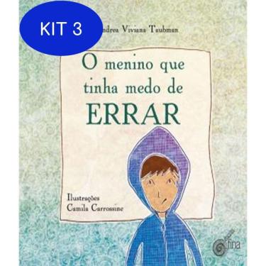 Imagem de Kit 3 Livro Menino Que Tinha Medo De Errar, O