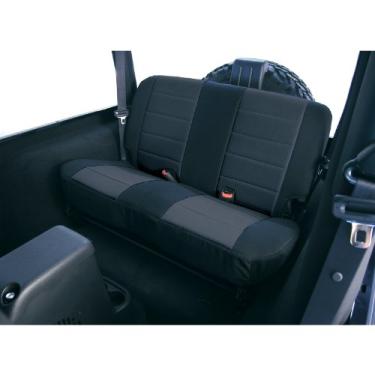 Imagem de Rugged Ridge Capa de assento 13261.01, traseira, neoprene preto; 97-02 Jeep Wrangler TJ