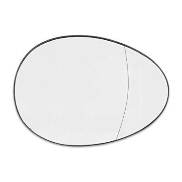 Imagem de X AUTOHAUX Vidro Espelho Aquecido com placa de suporte lateral retrovisor vidro espelhado para 2007-2015 BMW Mini CooperX AUTOHAUX Passenger Right Side a20021700ux0066