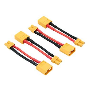 Imagem de 4 pçs macho XT60 para fêmea XT30/XT-30 adaptador de conector com fio 16awg 5cm (BDHI-90)