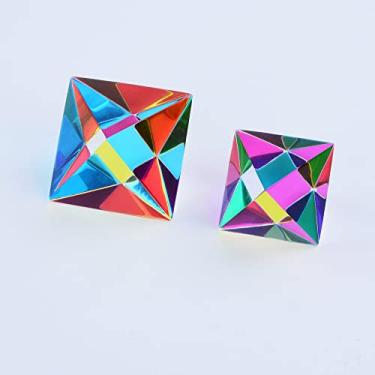 Imagem de CMY Cubes O Éter (30 mm) - Octaedro () - Poliedro Óptico - Ciano, Magenta, Amarelo - Mistura de Cores Subtrativas, Polido com Diamante, Brinquedos Científicos e Educativos, Lindos Brinquedos de Física