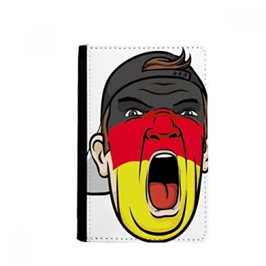 Imagem de Bandeira da Alemanha para maquiagem facial cabeça gritando boné para passaporte capa carteira burse bolsa para cartão, Multicolorido.