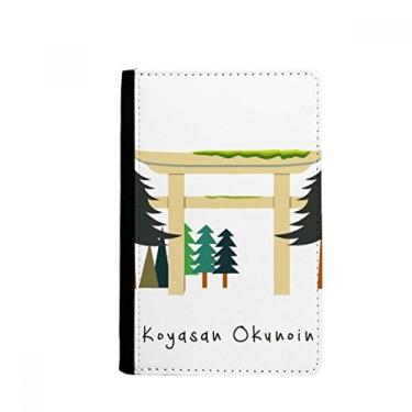 Imagem de Porta-passaporte japonês local Koyasan Okunoin Notecase Burse capa carteira porta-cartão, Multicolor