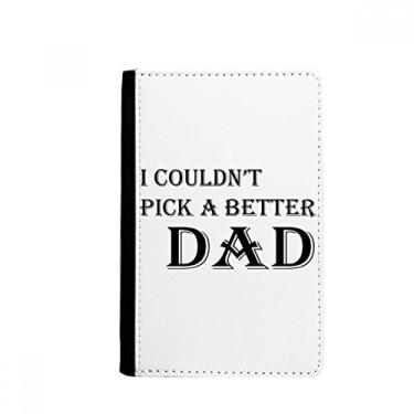 Imagem de Pick A Better Dad Father's Festival Quote Passport Holder Notecase Burse Wallet Cover Card Purse, Multicolor