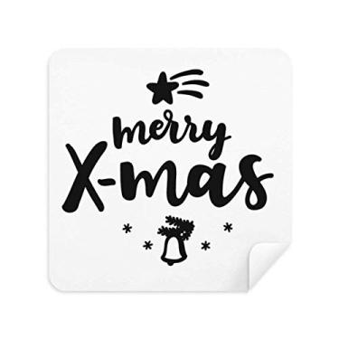 Imagem de DIYthinker Feliz X-Mas, pano de limpeza de tela, tecido de camurça, 2 peças