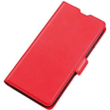 Imagem de KAPPDE Capa para iPhone 14/14 Plus/14 Pro/14 Pro Max, capa carteira de couro PU com função de suporte de cartão [capa interna de TPU] capa de telefone flip com fivela magnética, 14 Plus, vermelho (cor: vermelho, tamanho: 14)