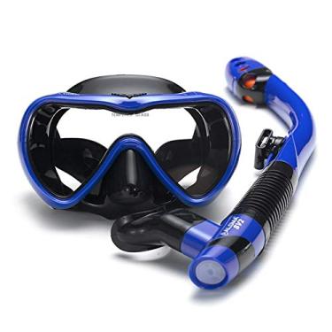Imagem de DOYING Conjunto de Snorkel à Prova de Fugas Óculos de Snorkeling Anti-embaçante para Natação Óculos com Respiração Fácil Tubo de Snorkel Seco para Snorkeling Natação Mergulho autônomo