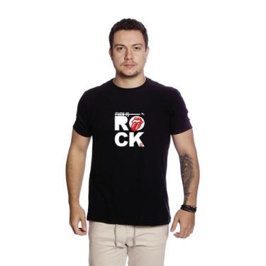 Imagem de Camiseta Casual Masculina Estampada 5 Rock Leve Confortável Básica- C0