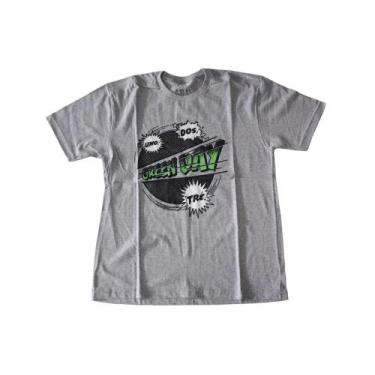 Imagem de Camiseta Green Day Cinza Blusa Adulto Banda Rock Fl4917 Bm - Bandas